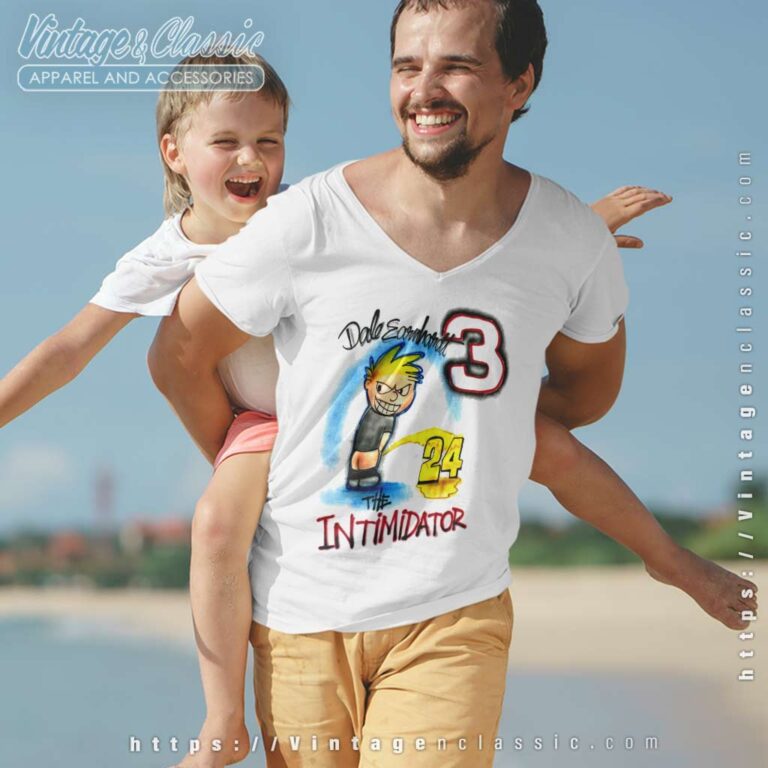 Dale Earnhardt Nascar The Intimidator V Neck TShirt Dale Earnhardt Nascar The Intimidator V Neck TShirt