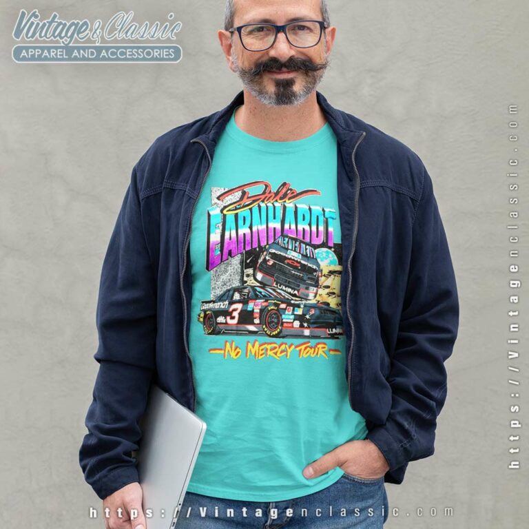 Dale Earnhardt No Mercy Tour Nascar Vintage Long Sleeve Tee Dale Earnhardt No Mercy Tour Nascar Vintage Long Sleeve Tee