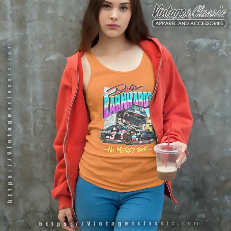 Dale Earnhardt No Mercy Tour Nascar Vintage Tank Top Racerback 1 Dale Earnhardt No Mercy Tour Nascar Vintage Tank Top Racerback 1