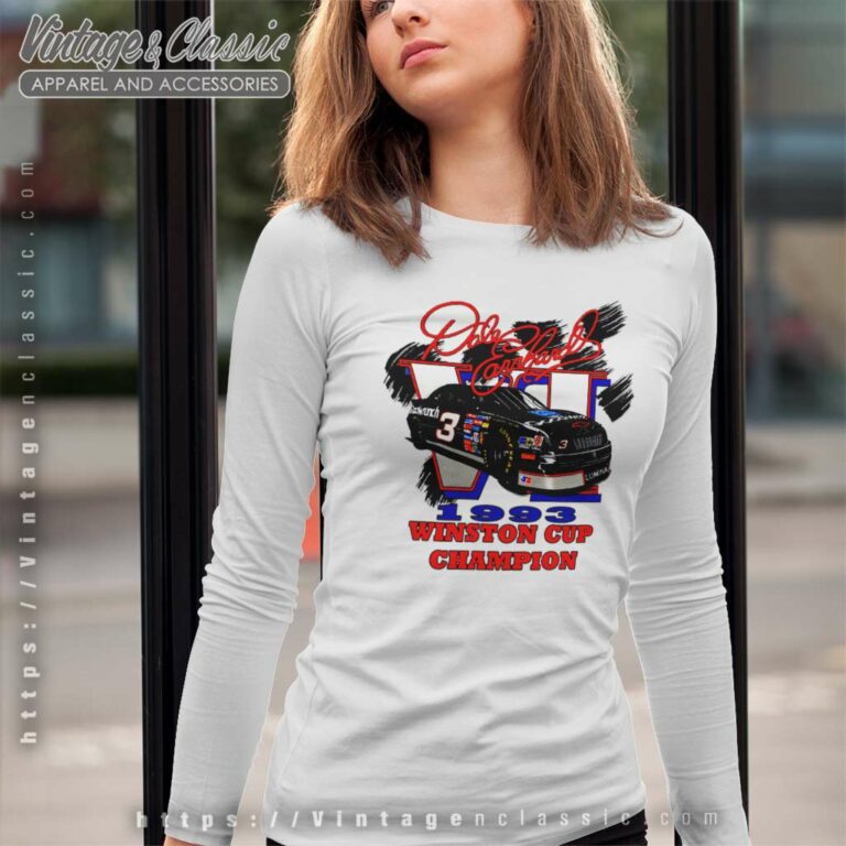 Dale Earnhardt Sr 1993 Winston Cup Champion Long Sleeve Tee Dale Earnhardt Sr 1993 Winston Cup Champion Long Sleeve Tee