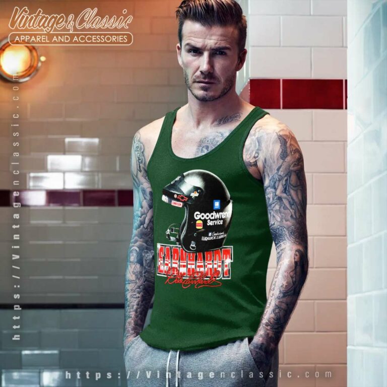 Dale Earnhardt Sr Racing Helment Nascar Tank Top Racerback Dale Earnhardt Sr Racing Helment Nascar Tank Top Racerback