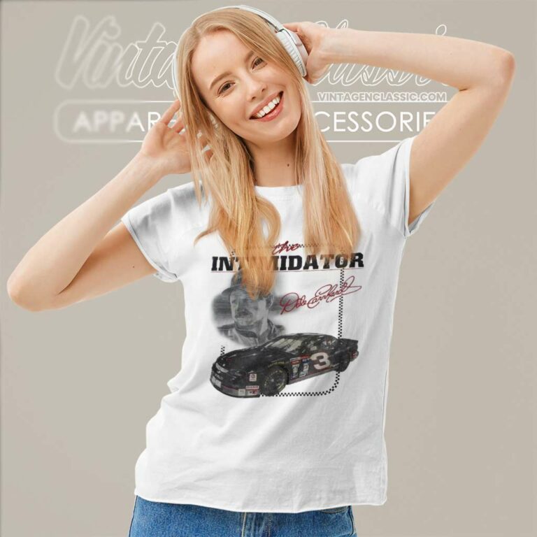 Dale Earnhardt The Intimidator Vintage Nascar Racing Women TShirt Dale Earnhardt The Intimidator Vintage Nascar Racing Women TShirt