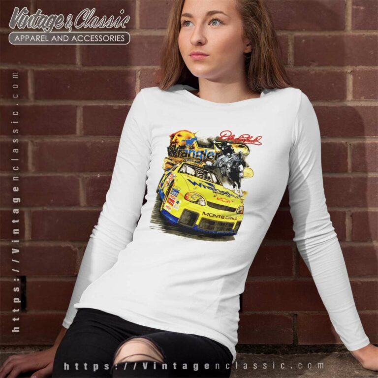 Dale Earnhardt Wrangler Nascar Long Sleeve Tee Dale Earnhardt Wrangler Nascar Long Sleeve Tee