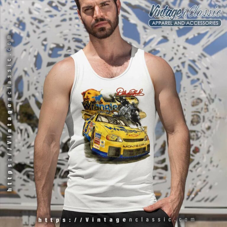 Dale Earnhardt Wrangler Nascar Tank Top Racerback Dale Earnhardt Wrangler Nascar Tank Top Racerback