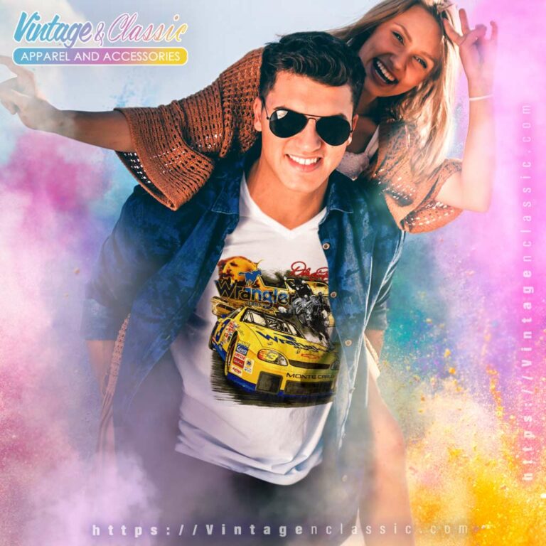 Dale Earnhardt Wrangler Nascar V Neck TShirt Dale Earnhardt Wrangler Nascar V Neck TShirt