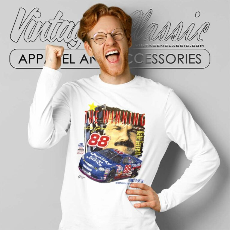 Dale Jarrett Nascar The Winning Edge Long Sleeve Tee Dale Jarrett Nascar The Winning Edge Long Sleeve Tee