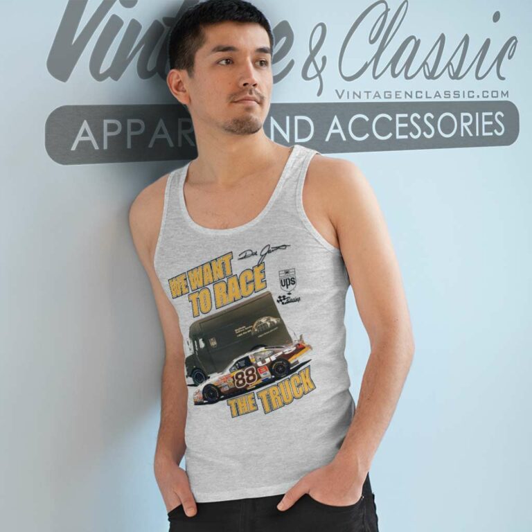 Dale Jarrett Race The Truck Nascar Tank Top Racerback Dale Jarrett Race The Truck Nascar Tank Top Racerback