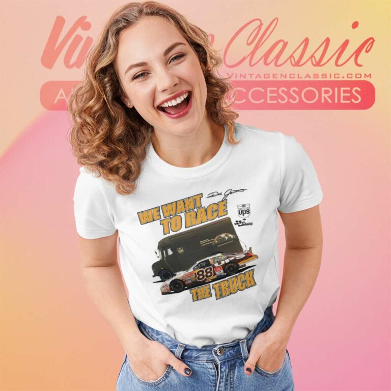 Dale Jarrett Race The Truck Nascar Women TShirt 1 Dale Jarrett Race The Truck Nascar Women TShirt 1