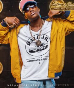 Dale Jr Automatic Race Car 8 V Neck TShirt