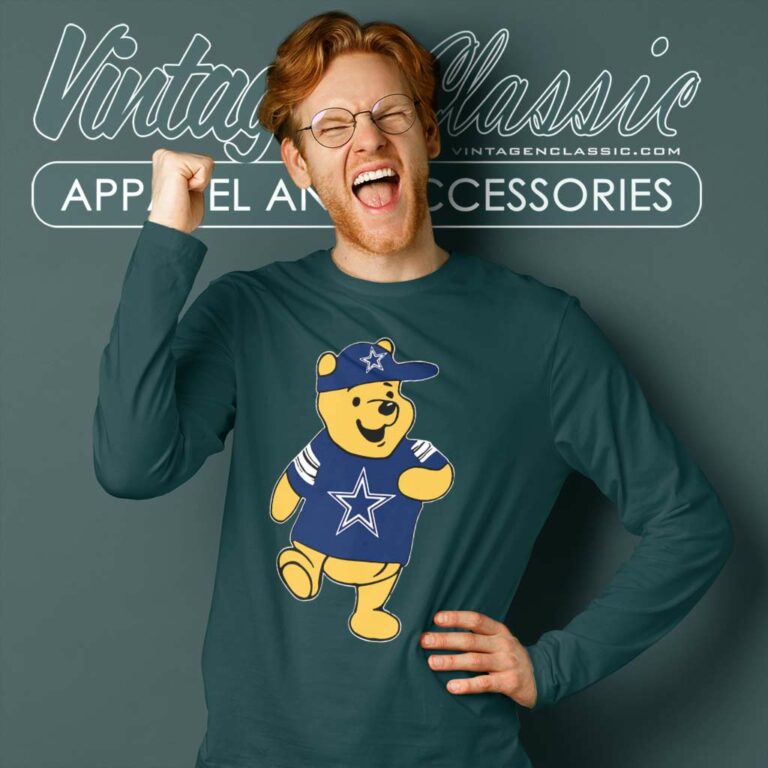 Dallas Cowboy Nfl Football Winnie The Pooh Long Sleeve Tee Dallas Cowboy Nfl Football Winnie The Pooh Long Sleeve Tee