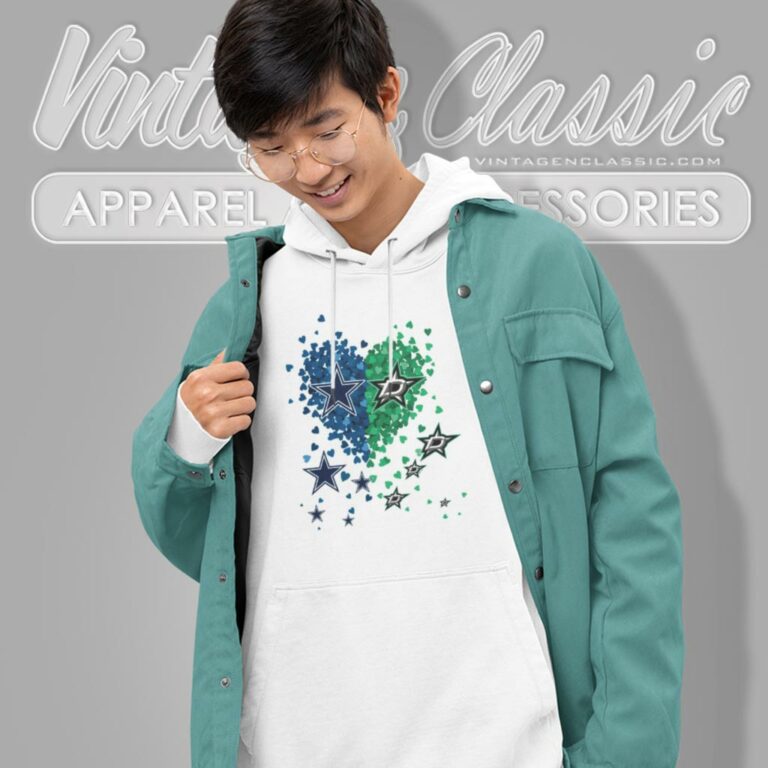 Dallas Cowboys And Dallas Star Heart Hoodie Dallas Cowboys And Dallas Star Heart Hoodie