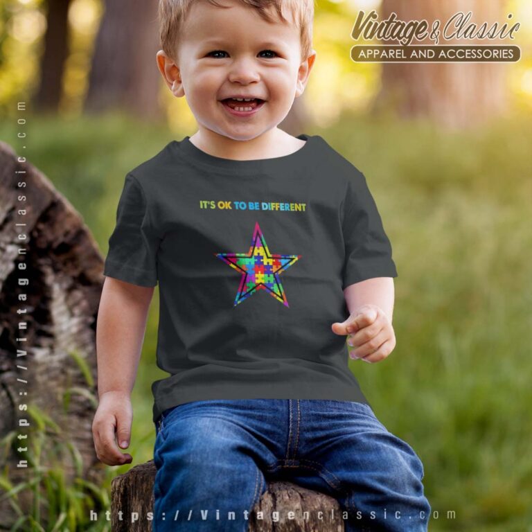 Dallas Cowboys Autism Its Ok To Be Different Tshirt Kid Dallas Cowboys Autism Its Ok To Be Different Tshirt Kid