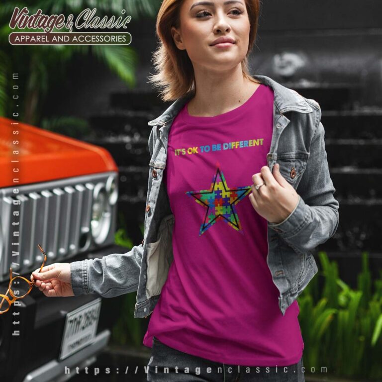 Dallas Cowboys Autism Its Ok To Be Different Tshirt Women Dallas Cowboys Autism Its Ok To Be Different Tshirt Women