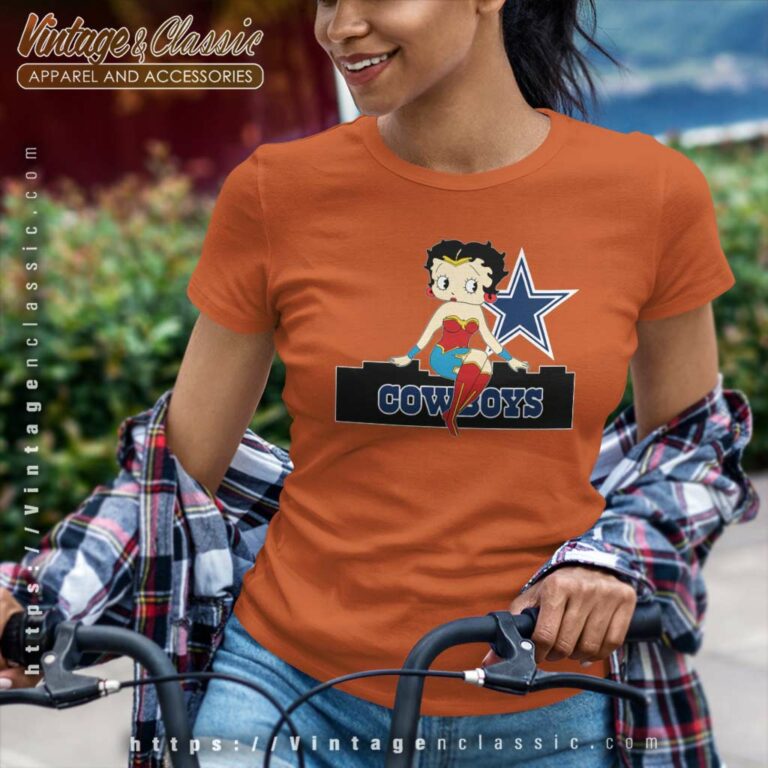 Dallas Cowboys Betty Boop Cartoon Women TShirt Dallas Cowboys Betty Boop Cartoon Women TShirt