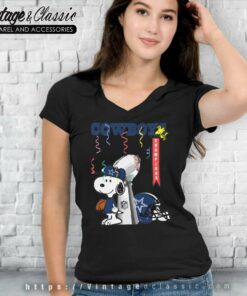 Dallas Cowboys Champs Snoopy Nfl V Neck TShirt