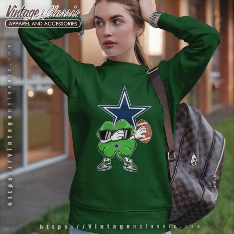 Dallas Cowboys Football Dabbing Four Leaf Clover Sweatshirt Dallas Cowboys Football Dabbing Four Leaf Clover Sweatshirt