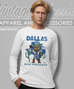 Dallas Cowboys Fortress Dak Prescott Nfl Qb Long Sleeve Tee
