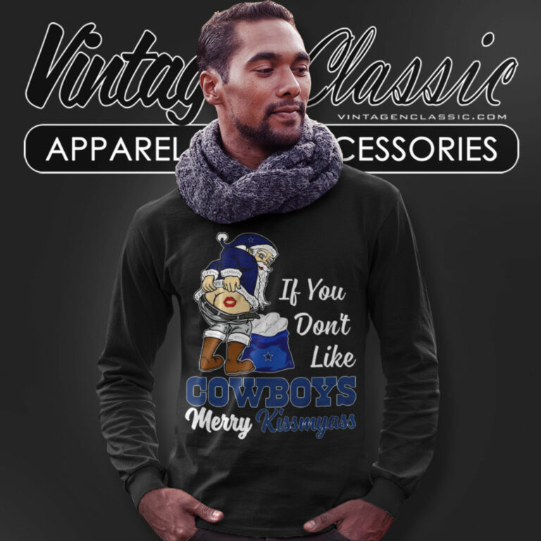 Dallas Cowboys Funny Xmas Kissmyass Long Sleeve Tee Dallas Cowboys Funny Xmas Kissmyass Long Sleeve Tee