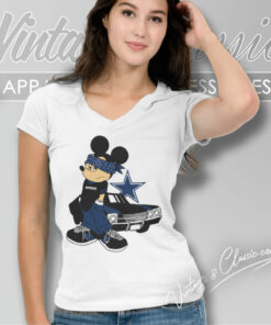 Dallas Cowboys Gangster Mickey V Neck TShirt