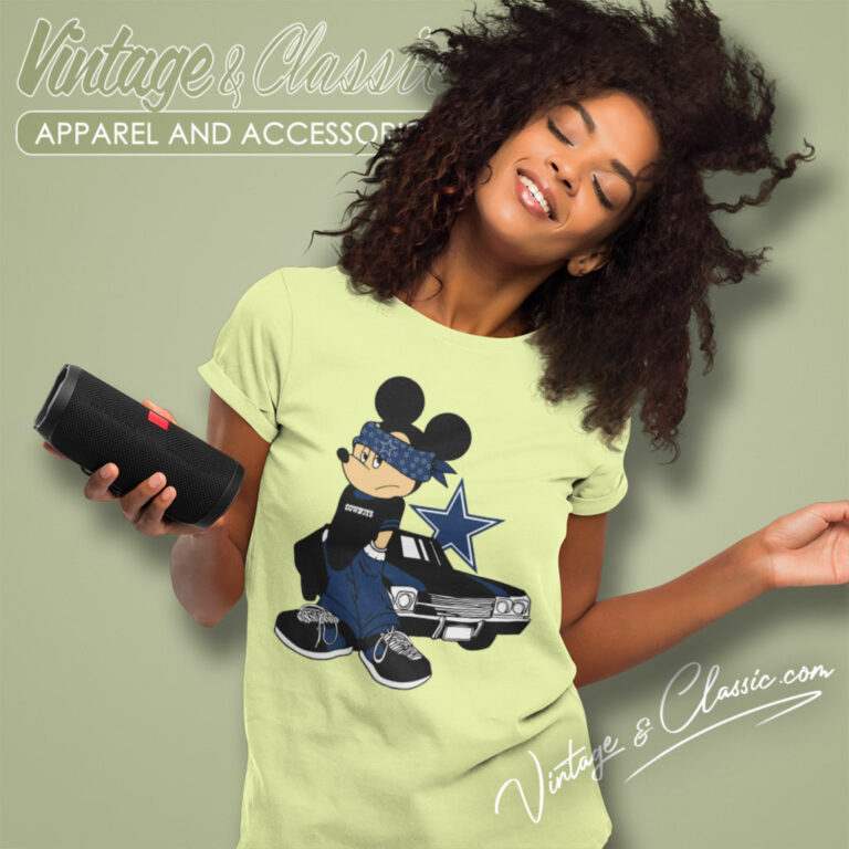 Dallas Cowboys Gangster Mickey Women T Shirt Dallas Cowboys Gangster Mickey Women T Shirt
