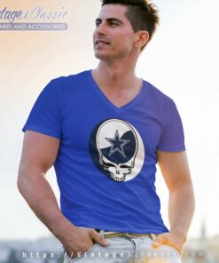 Dallas Cowboys Grateful Dead Steal Your Face V Neck TShirt