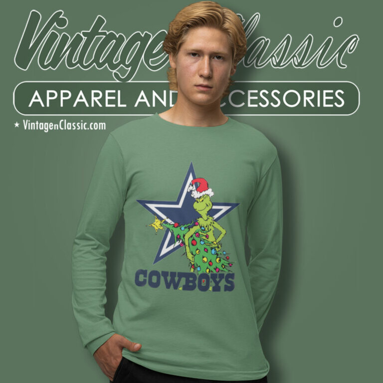 Dallas Cowboys Grinch Christmas Long Sleeve Tee Dallas Cowboys Grinch Christmas Long Sleeve Tee