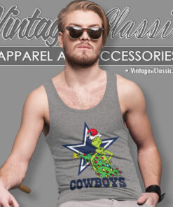 Dallas Cowboys Grinch Christmas Tank Top Racerback