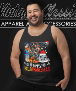 Dallas Cowboys Happy Hallothanksmas Tank Top Racerback