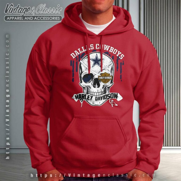 Dallas Cowboys Harley Davidson Skull Hoodie Dallas Cowboys Harley Davidson Skull Hoodie