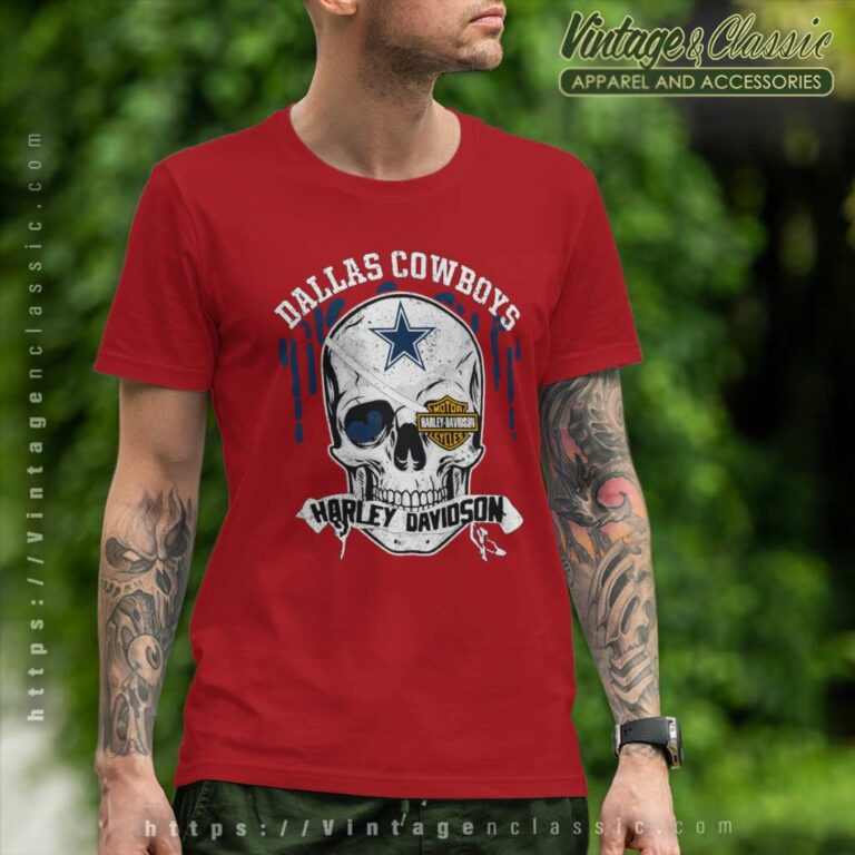 Dallas Cowboys Harley Davidson Skull T Shirt Dallas Cowboys Harley Davidson Skull T Shirt