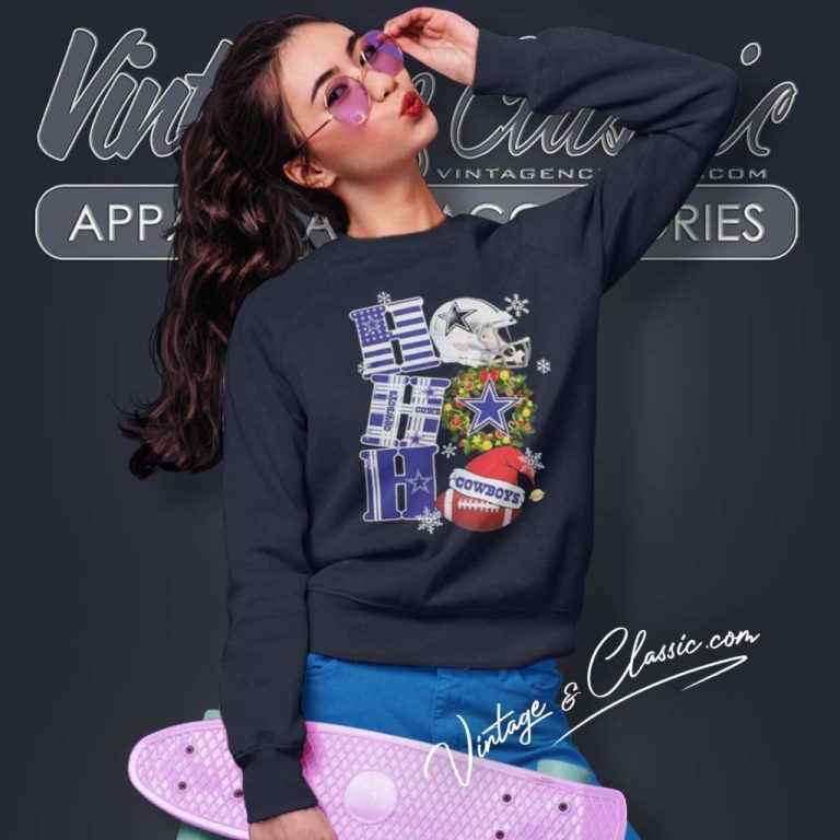 Dallas Cowboys Ho Ho Ho Merry Christmas Sweatshirt Dallas Cowboys Ho Ho Ho Merry Christmas Sweatshirt