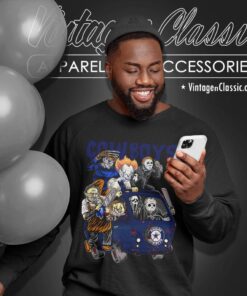 Dallas Cowboys Horror Movies Characters Halloween Shirt Sweatshirt
