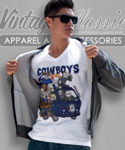 Dallas Cowboys Horror Movies Characters Halloween Shirt