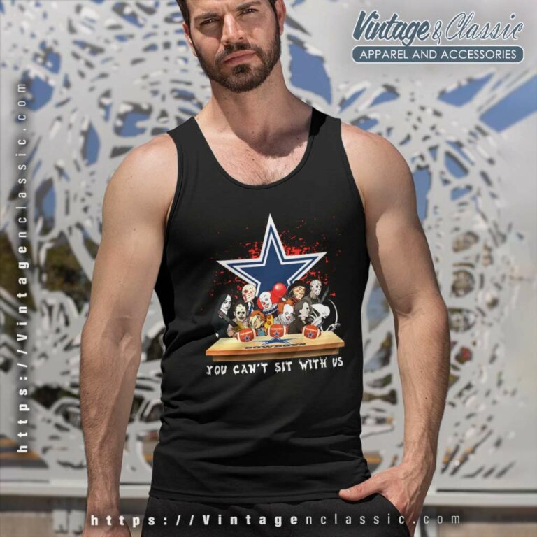 Dallas Cowboys Horror Movies You Cant Sit With Us Halloween Tank Top Racerback Dallas Cowboys Horror Movies You Cant Sit With Us Halloween Tank Top Racerback