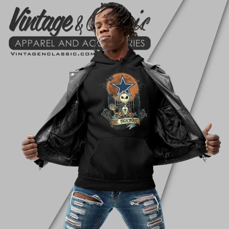 Dallas Cowboys Jack Skellington Sally Halloween Hoodie Dallas Cowboys Jack Skellington Sally Halloween Hoodie