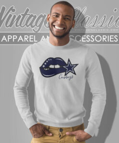 Dallas Cowboys Lips Logo Shirt Gift For Fans Sweatshirt