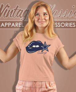 Dallas Cowboys Lips Logo Shirt Gift For Fans Women T Shirt