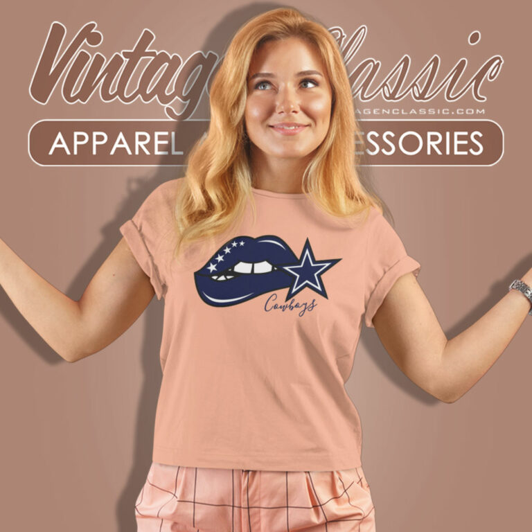 Dallas Cowboys Lips Logo Shirt Gift For Fans Women T Shirt Dallas Cowboys Lips Logo Shirt Gift For Fans Women T Shirt