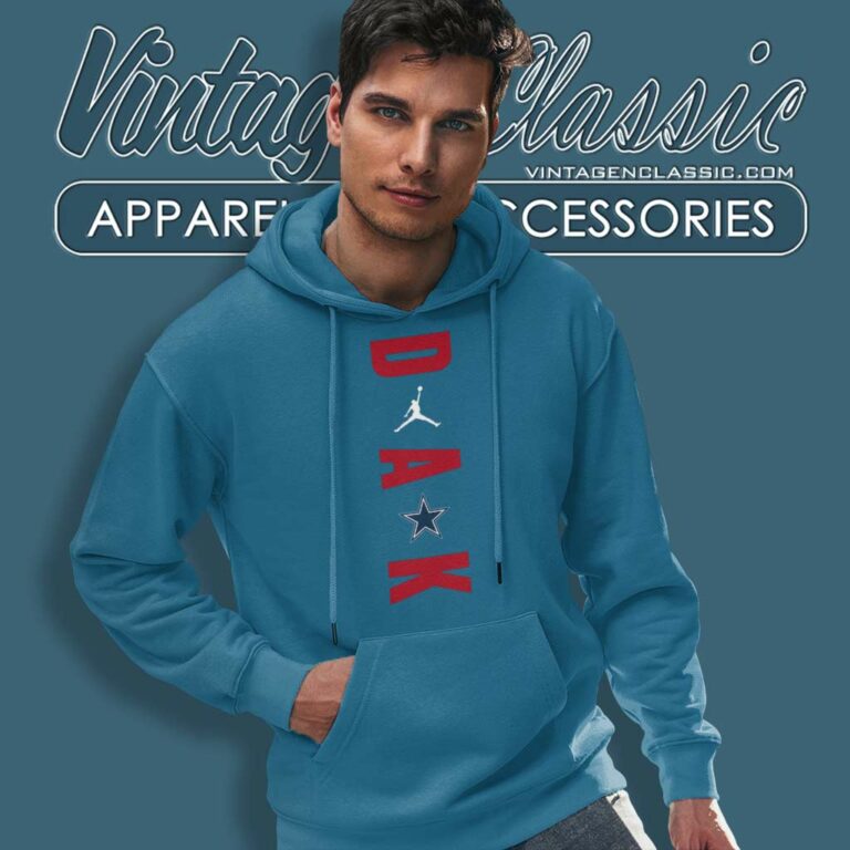 Dallas Cowboys Logo Dak Prescott Jordan Brand Hoodie Dallas Cowboys Logo Dak Prescott Jordan Brand Hoodie