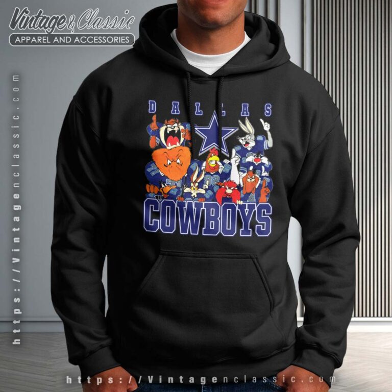Dallas Cowboys Looney Tunes Football Black Hoodie Dallas Cowboys Looney Tunes Football Black Hoodie
