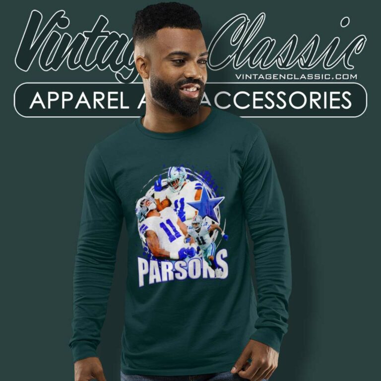 Dallas Cowboys Micah Aaron Parsons Long Sleeve Tee Dallas Cowboys Micah Aaron Parsons Long Sleeve Tee