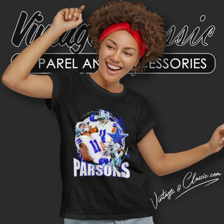Dallas Cowboys Micah Aaron Parsons Women TShirt Dallas Cowboys Micah Aaron Parsons Women TShirt