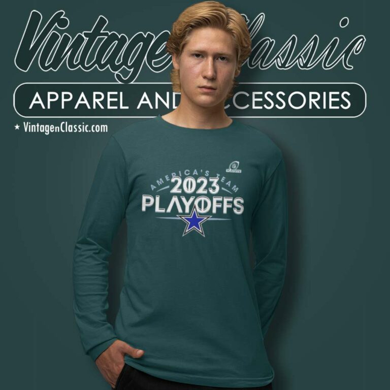 Dallas Cowboys Nfl 2023 Playoffs Long Sleeve Tee Dallas Cowboys Nfl 2023 Playoffs Long Sleeve Tee