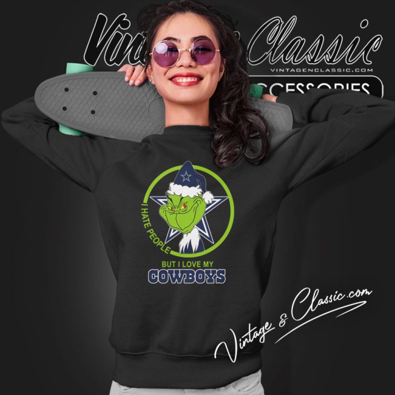Dallas Cowboys Nfl Christmas Grinch Shirt I Hate People But I Love My Dallas Cowboys Sweatshirt Dallas Cowboys Nfl Christmas Grinch Shirt I Hate People But I Love My Dallas Cowboys Sweatshirt