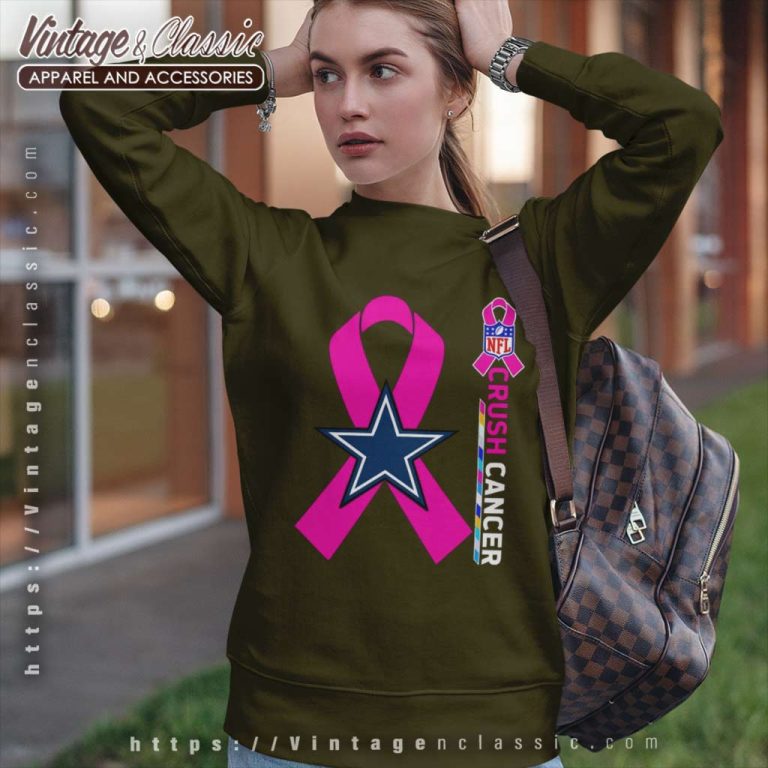 Dallas Cowboys Nfl Crush Cancer 2023 Sweatshirt Dallas Cowboys Nfl Crush Cancer 2023 Sweatshirt