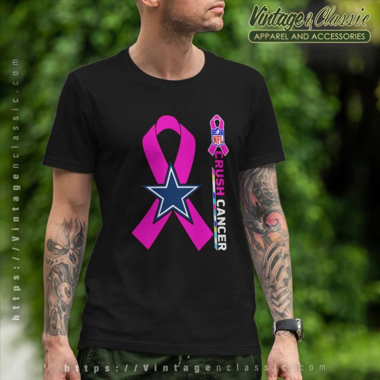 Dallas Cowboys Nfl Crush Cancer 2023 T Shirt Dallas Cowboys Nfl Crush Cancer 2023 T Shirt