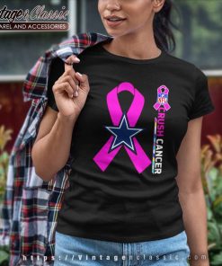 Dallas Cowboys Nfl Crush Cancer 2023 Women TShirt