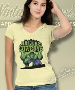Dallas Cowboys Nfl Hulk Avengers V Neck TShirt
