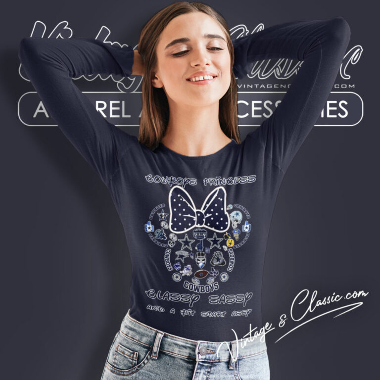 Dallas Cowboys Princess Classy Sassy Long Sleeve Tee Dallas Cowboys Princess Classy Sassy Long Sleeve Tee
