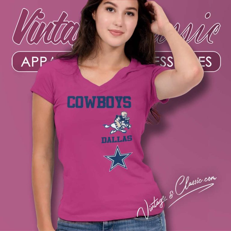 Dallas Cowboys Retro Classic V Neck TShirt Dallas Cowboys Retro Classic V Neck TShirt